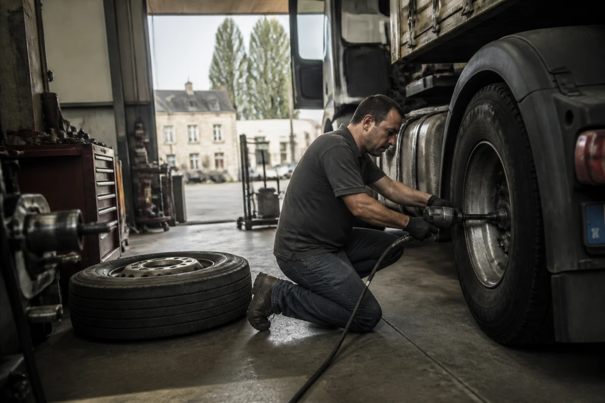 Changement pneus poids lourd Évry-Courcouronnes